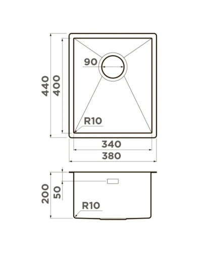 Кухонная мойка Omoikiri Taki 38-U/IF-GB графит 4997016