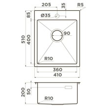 Кухонная мойка Omoikiri Akisame 41-GB графит 4997011