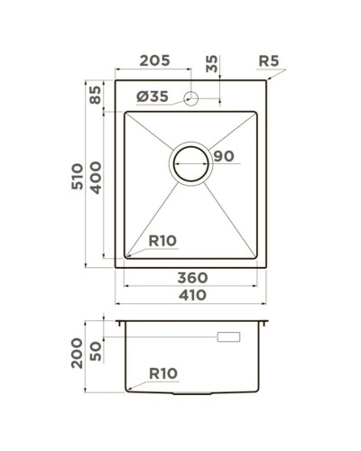 Кухонная мойка Omoikiri Akisame 41-GB графит 4997011