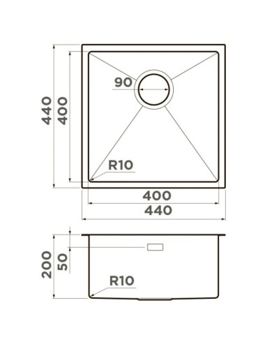 Кухонная мойка Omoikiri Taki 44-U/IF-GB графит 4997017