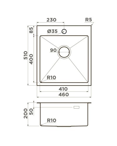 Кухонная мойка Omoikiri Akisame 46-GB графит 4997012