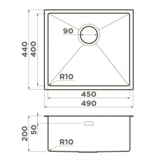 Кухонная мойка Omoikiri Taki 49-U/IF-GB графит 4997018