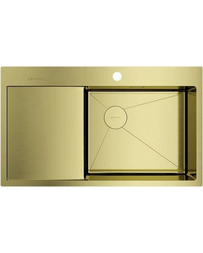 Кухонная мойка Omoikiri Akisame 86-LG-R Side светлое золото 4997046