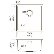Кухонная мойка Omoikiri Tadzava 44-U/I Ultra IN нержавеющая сталь 4993801