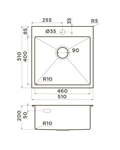 Кухонная мойка Omoikiri Akisame 51-GB графит 4997013