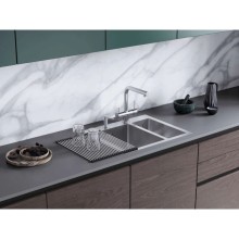 Кухонная мойка Omoikiri Akisame 60-2-IN-L нержавеющая сталь 4993775