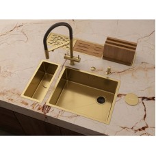 Кухонная мойка Omoikiri Taki 54-U/IF-LG Side SF светлое золото 4997092