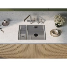 Кухонная мойка Omoikiri Taki 58-2-U/IF-IN-R нержавеющая сталь 4993767