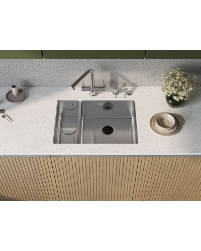 Кухонная мойка Omoikiri Taki 58-2-U/IF-IN-R нержавеющая сталь 4993767