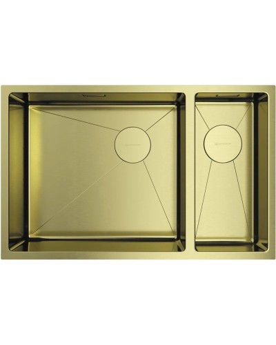 Кухонная мойка Omoikiri Taki 69-2-U/IF-LG-L Side светлое золото 4997051