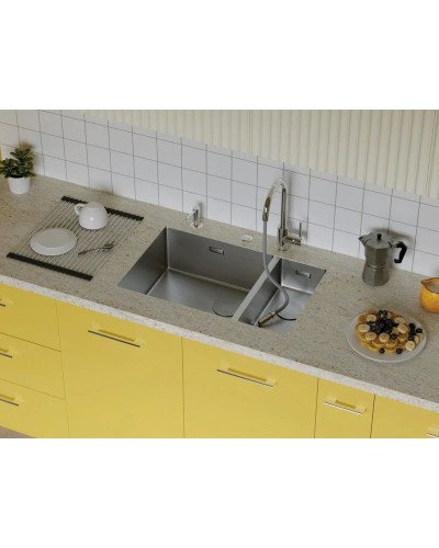 Кухонная мойка Omoikiri Taki 69-2-U/IF-LG-L Side светлое золото 4997051