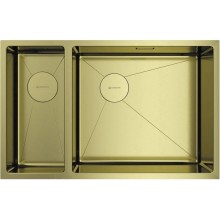 Кухонная мойка Omoikiri Taki 69-2-U/IF-LG-R Side светлое золото 4993184