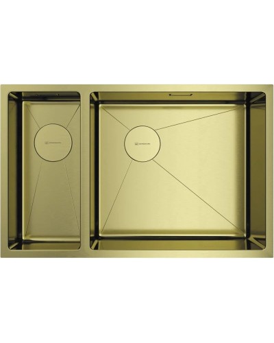 Кухонная мойка Omoikiri Taki 69-2-U/IF-LG-R Side светлое золото 4993184