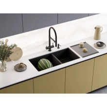 Кухонная мойка Omoikiri Taki 85-2-LB-U/IF-IN Side нержавеющая сталь 4997037