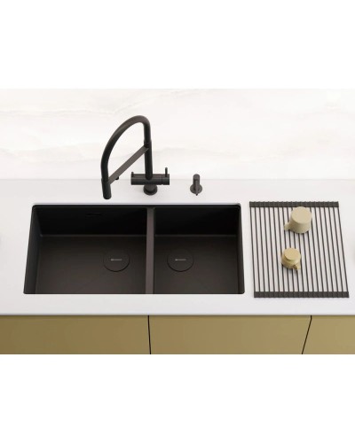 Кухонная мойка Omoikiri Taki 85-2-LB-U/IF-GB Side графит 4997039