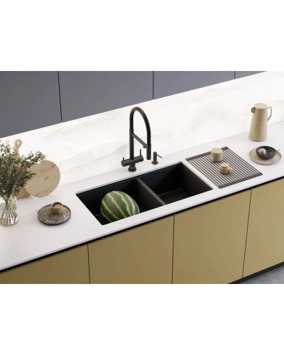 Кухонная мойка Omoikiri Taki 85-2-LB-U/IF-GB Side графит 4997039