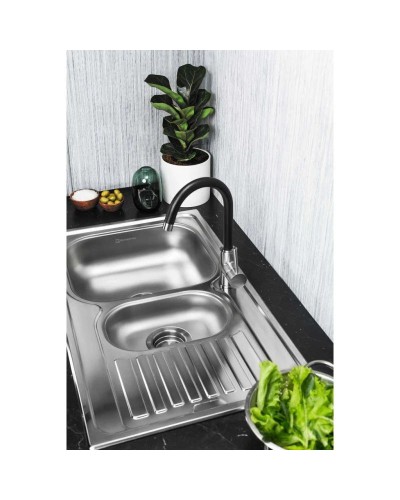 Кухонная мойка Omoikiri Kashiogawa 86-2-IN нержавеющая сталь 4993454