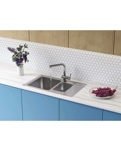 Кухонная мойка Omoikiri Mizu 78-2-IN нержавеющая сталь 4973731