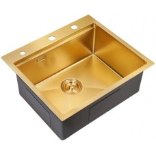 Кухонная мойка Milacio Denia 57 золотой матовый MC.77408