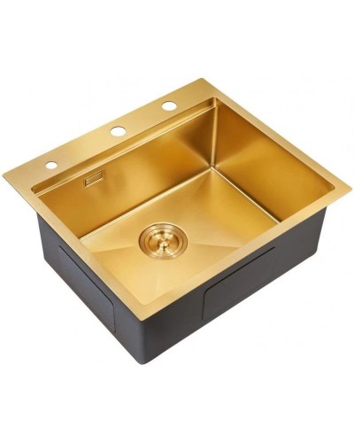 Кухонная мойка Milacio Denia 57 золотой матовый MC.77408