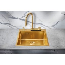 Кухонная мойка Milacio Denia 57 золотой матовый MC.77408