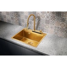 Кухонная мойка Milacio Denia 57 золотой матовый MC.77408