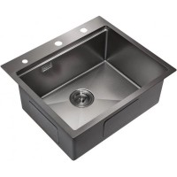 Кухонная мойка Milacio Denia 57 вороненая сталь MC.77409
