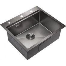Кухонная мойка Milacio Denia 57 вороненая сталь MC.77409