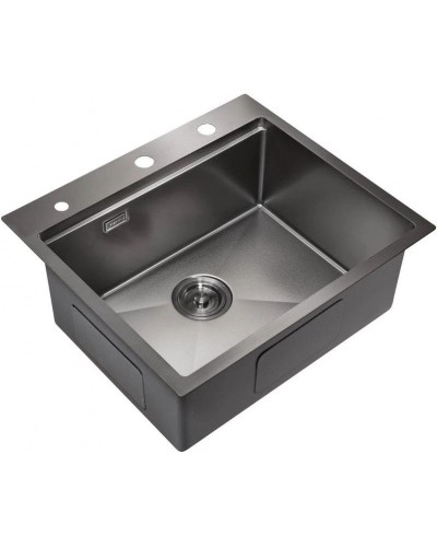 Кухонная мойка Milacio Denia 57 вороненая сталь MC.77409