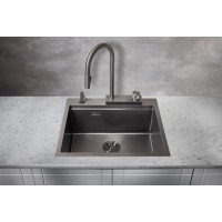 Кухонная мойка Milacio Denia 57 вороненая сталь MC.77409