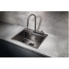 Кухонная мойка Milacio Denia 57 вороненая сталь MC.77409