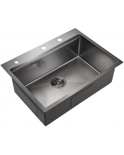 Кухонная мойка Milacio Denia 68 вороненая сталь MC.77419