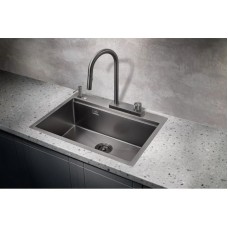 Кухонная мойка Milacio Denia 68 вороненая сталь MC.77419