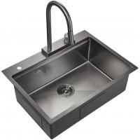 Кухонная мойка Milacio Denia 68 вороненая сталь MC.77419