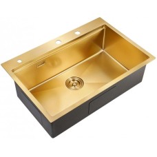Кухонная мойка Milacio Denia 75 золотой матовый MC.77428