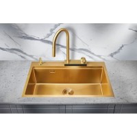 Кухонная мойка Milacio Denia 75 золотой матовый MC.77428