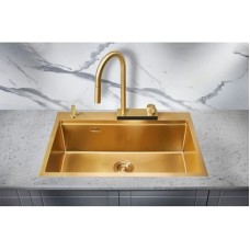 Кухонная мойка Milacio Denia 75 золотой матовый MC.77428