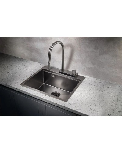 Кухонная мойка Milacio Denia 75 вороненая сталь MC.77429