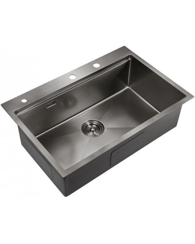 Кухонная мойка Milacio Denia 75 вороненая сталь MC.77429