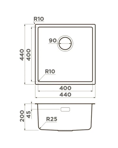 Кухонная мойка Omoikiri Tadzava 44-U/I Ultra LG светлое золото 4993264