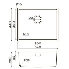 Кухонная мойка Omoikiri Tadzava 54-U/I Ultra IN нержавеющая сталь 4993800