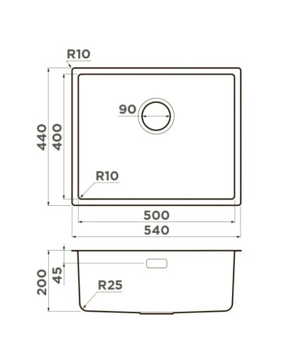 Кухонная мойка Omoikiri Tadzava 54-U/I Ultra LG светлое золото 4993266