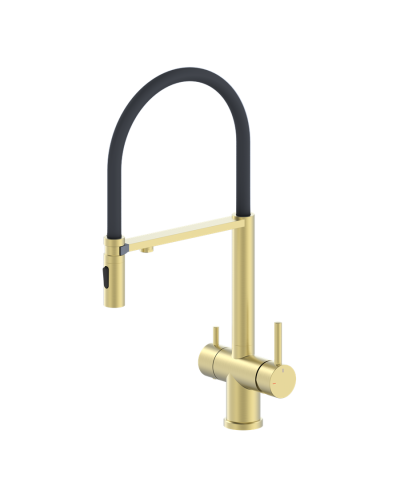 Смеситель для кухни с гибким изливом AltroBagno Flusso 050202 OrSp