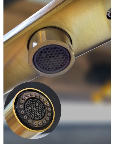 Смеситель для кухни с гибким изливом AltroBagno Flusso 050202 OrSp