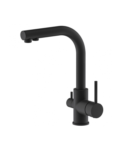 Смеситель для кухни c подключением фильтра питьевой воды RIMERO RM4399BL (Черный матовый)