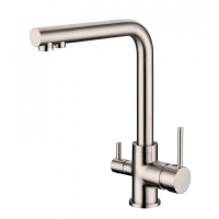 Смеситель для кухни c подключением фильтра питьевой воды RIMERO RM4399NK (Никель)