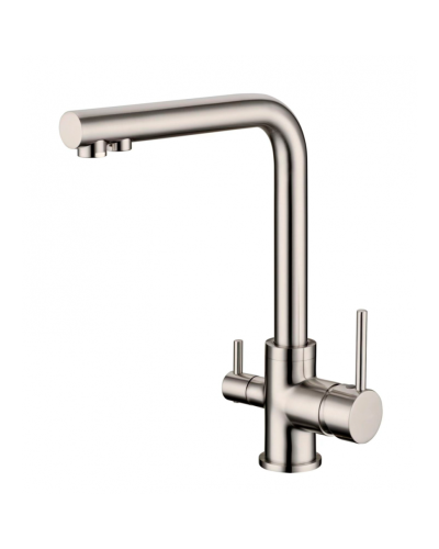 Смеситель для кухни c подключением фильтра питьевой воды RIMERO RM4399NK (Никель)