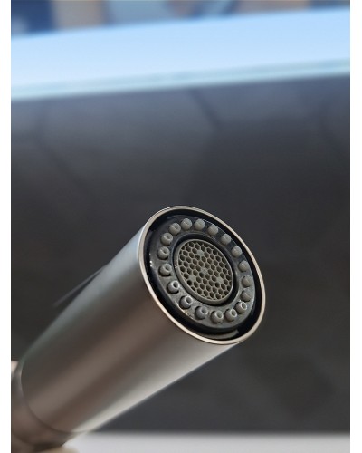 Смеситель для кухни с гибким изливом AltroBagno Flusso 050203 GrMt