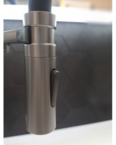 Смеситель для кухни с гибким изливом AltroBagno Flusso 050203 GrMt