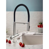Смеситель для кухни с гибким изливом AltroBagno Flusso 050201 Ni
